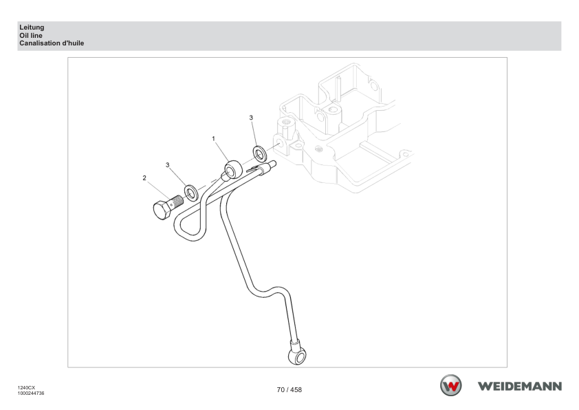 Weidemann 1240LP Wheel Loader Parts Catalog SN 3040067-3075545 v1.0 DE EN FR - Image 14
