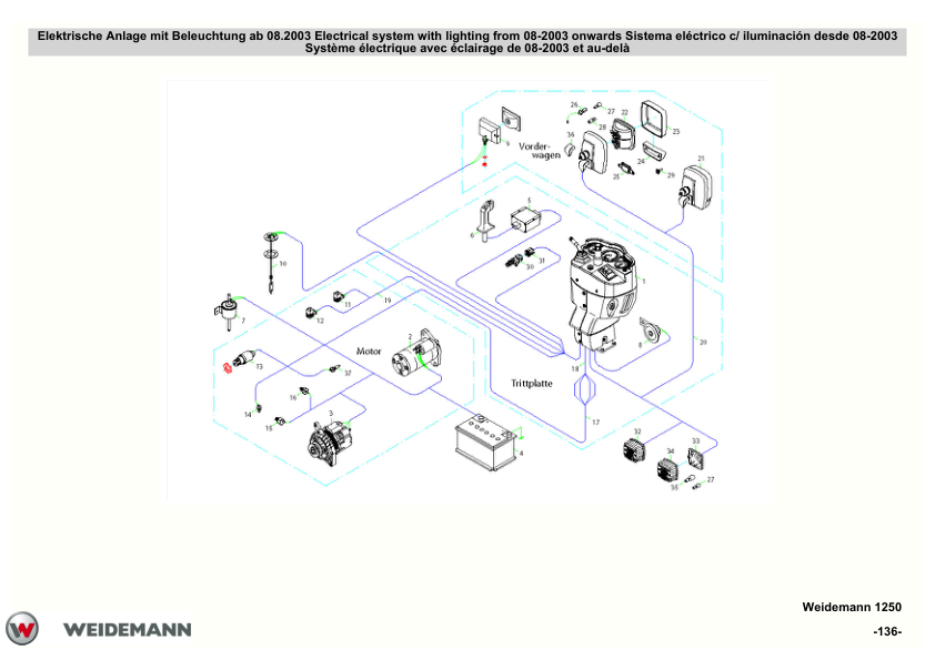 Weidemann 1250 P26 P27 P33 P34 Wheel Loader Parts Catalog - Image 7