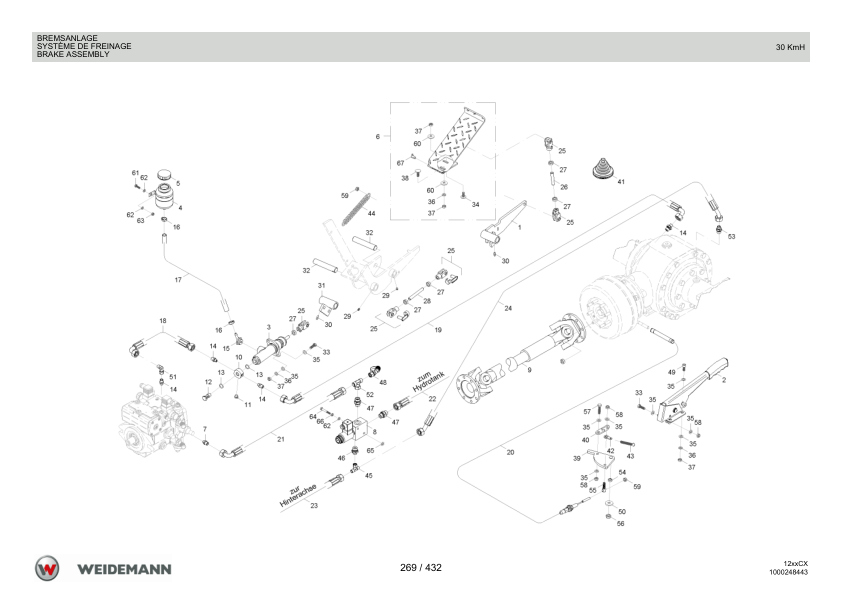 Weidemann 1250CX35 Wheel Loader Parts Catalog v1.0 DE FR EN - Image 12