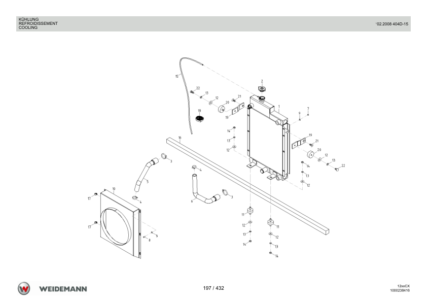 Weidemann 1250CX35 Wheel Loader Parts Catalog v1.0 DE FR EN - Image 10