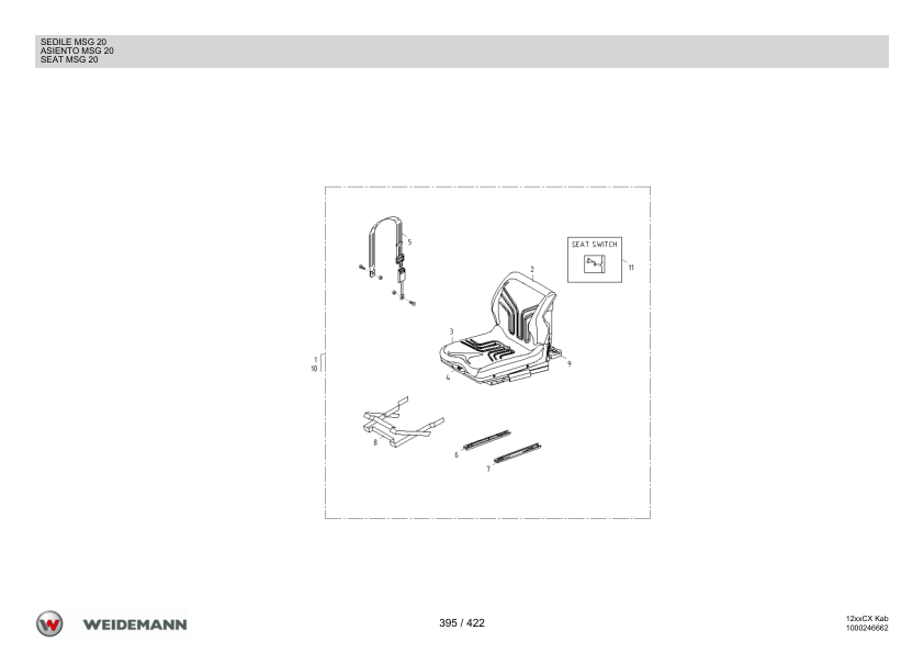 Weidemann 1250CX35 Wheel Loader Parts Catalog v1.0 IT ES EN 10000326019 - Image 13