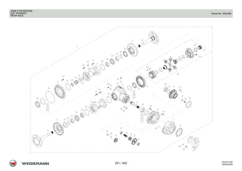 Weidemann 1250CX35 Wheel Loader Parts Catalog v1.0 IT ES EN 10000326019 - Image 10