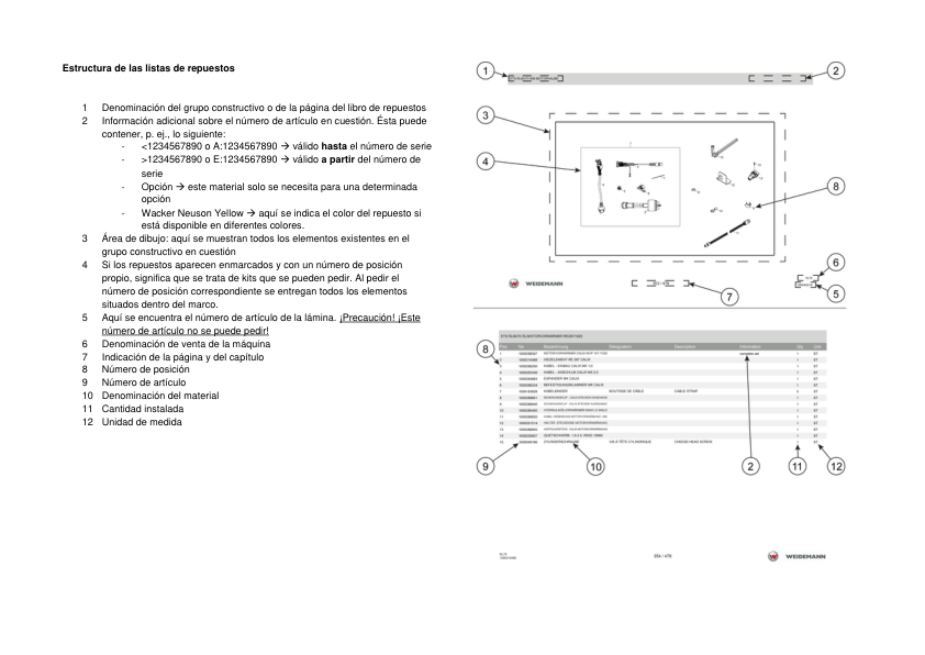 Weidemann 1250CX35 Wheel Loader Parts Catalog v1.0 IT ES EN - Image 7