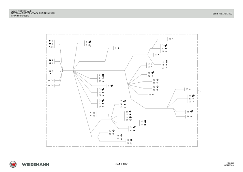 Weidemann 1250CX35 Wheel Loader Parts Catalog v1.0 IT ES EN - Image 14