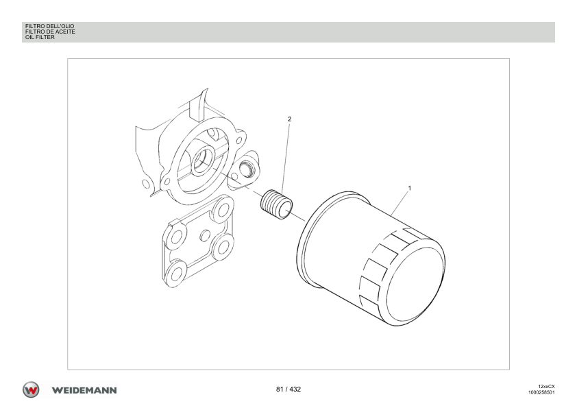 Weidemann 1250CX35 Wheel Loader Parts Catalog v1.0 IT ES EN - Image 17