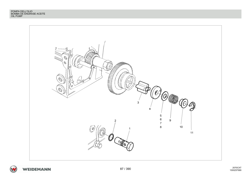 Weidemann 2070CX50 Telescopic Loader Parts Catalog v1.0 IT ES EN - Image 13