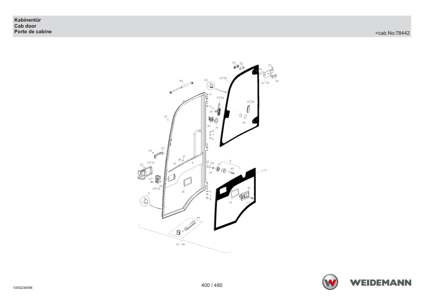 Weidemann 2070CX50 Wheel Loader Parts Catalog SN 06.2008- DE EN FR - Image 10