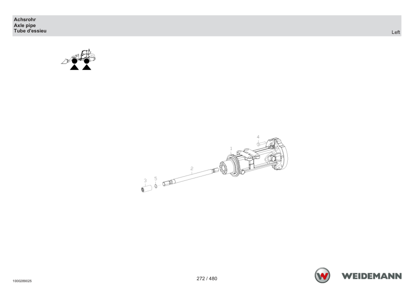 Weidemann 2070CX50 Wheel Loader Parts Catalog SN 06.2008- DE EN FR - Image 7