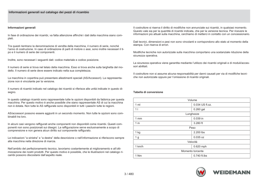 Weidemann 2070CX50 Wheel Loader Parts Catalog SN 06.2008- IT ES FR - Image 4