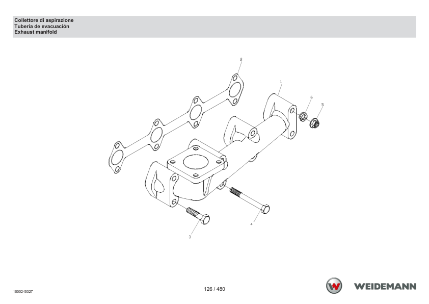 Weidemann 2070CX50 Wheel Loader Parts Catalog SN 06.2008- IT ES FR - Image 7