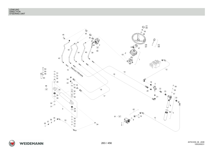Weidemann 2070CX50 Wheel Loader Parts Catalog v1.0 DE FR EN - Image 8
