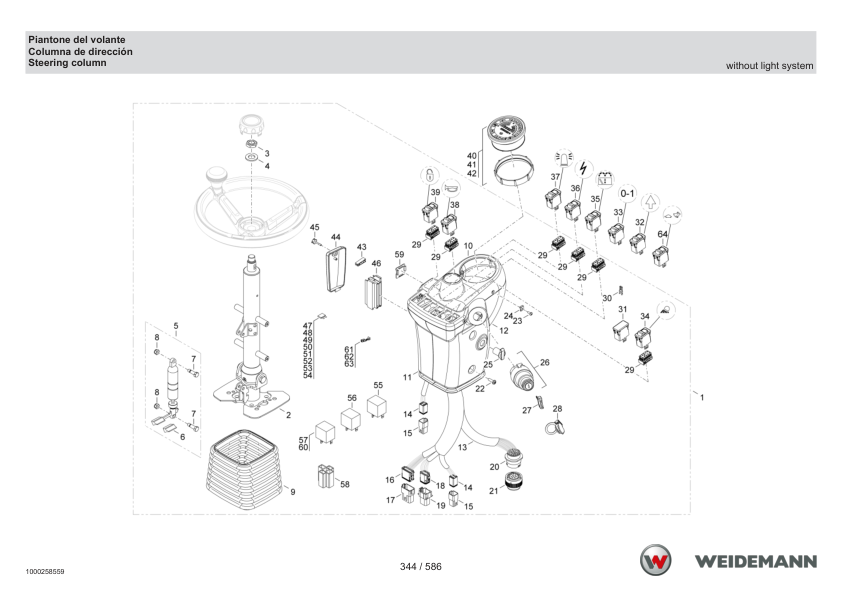 Weidemann 2070CX50LP Wheel Loader Parts Catalog SN 05.2008- IT ES EN - Image 7