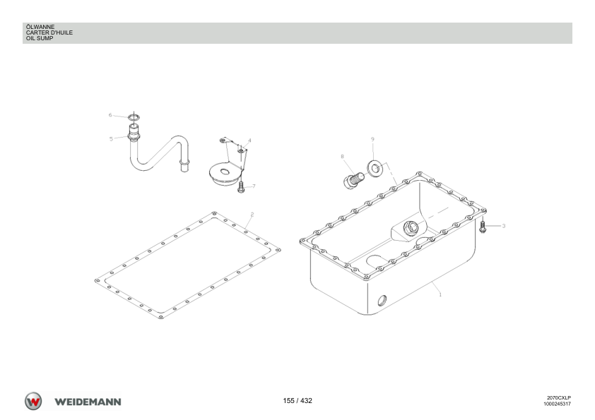Weidemann 2070CX50LP Wheel Loader Parts Catalog v1.0 DE FR EN - Image 6