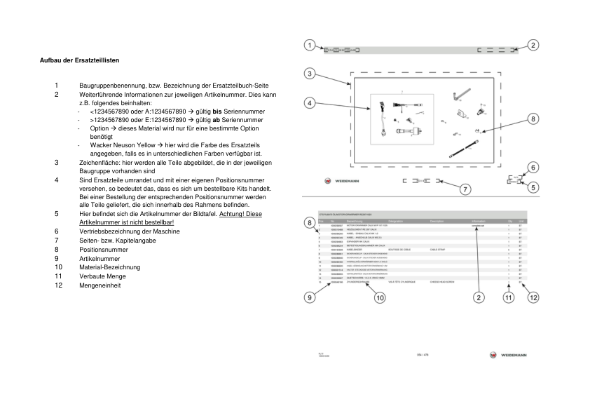 Weidemann 2070CX50LP Wheel Loader Parts Catalog v1.0 DE FR EN - Image 5