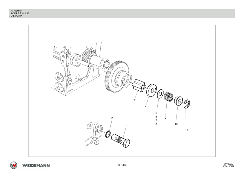 Weidemann 2070CX50LP Wheel Loader Parts Catalog v1.0 DE FR EN - Image 10