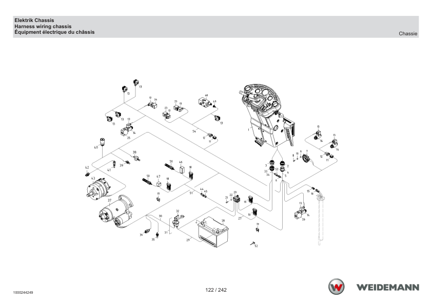 Weidemann 2070CX80 T Tele Wheel Loader Parts Catalog SN -05.2008 DE EN FR - Image 6