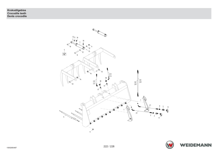 Weidemann 2070CX80 Wheel Loader Parts Catalog SN -05.2008 DE EN FR - Image 7