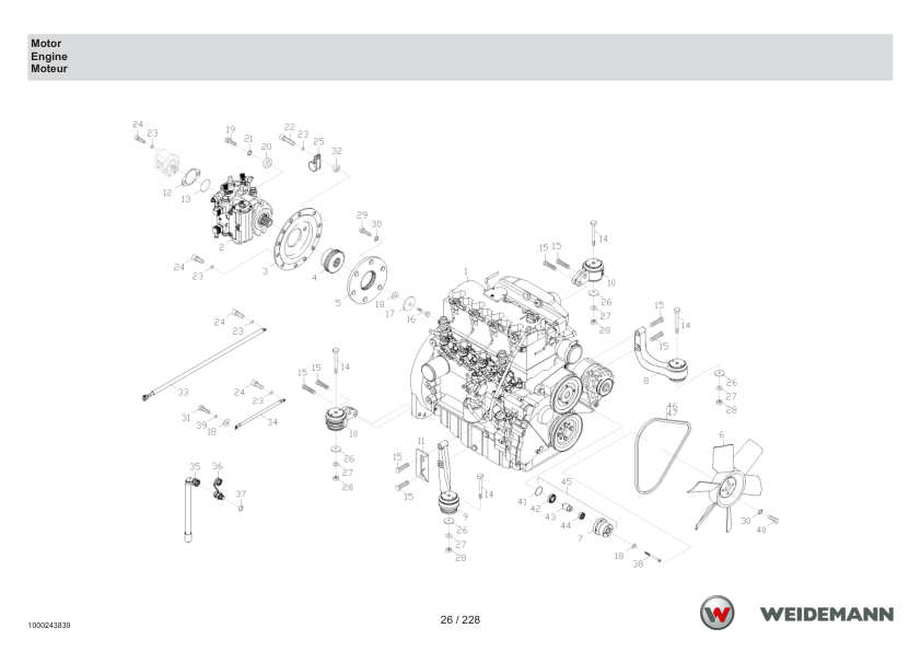 Weidemann 2070CX80 Wheel Loader Parts Catalog SN -05.2008 DE EN FR - Image 8