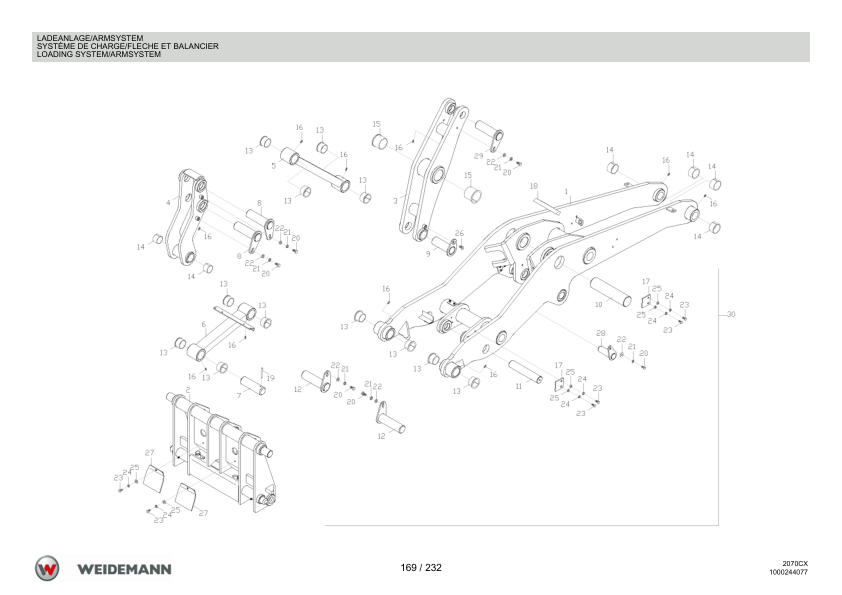 Weidemann 2070CX80 Wheel Loader Parts Catalog v1.0 DE FR EN 10000211278 - Image 8