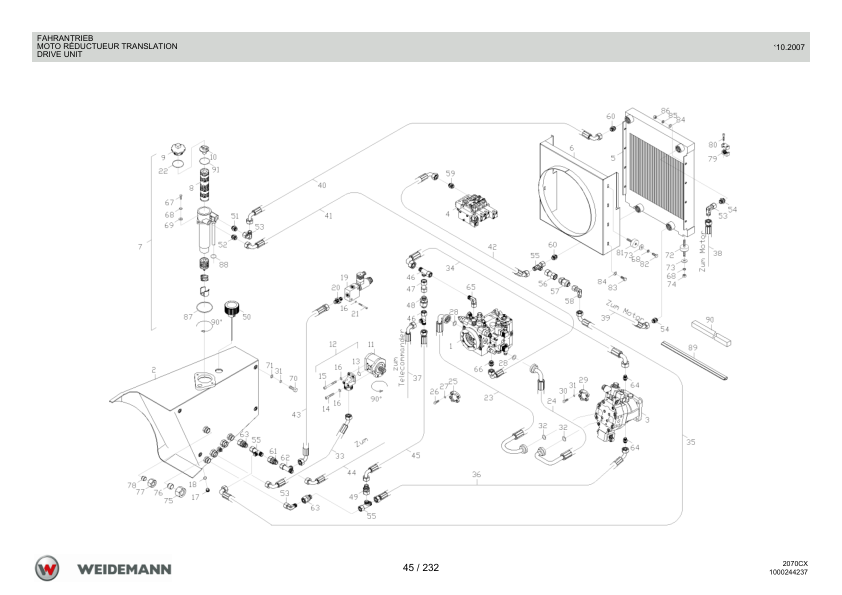 Weidemann 2070CX80 Wheel Loader Parts Catalog v1.0 DE FR EN 10000211278 - Image 11