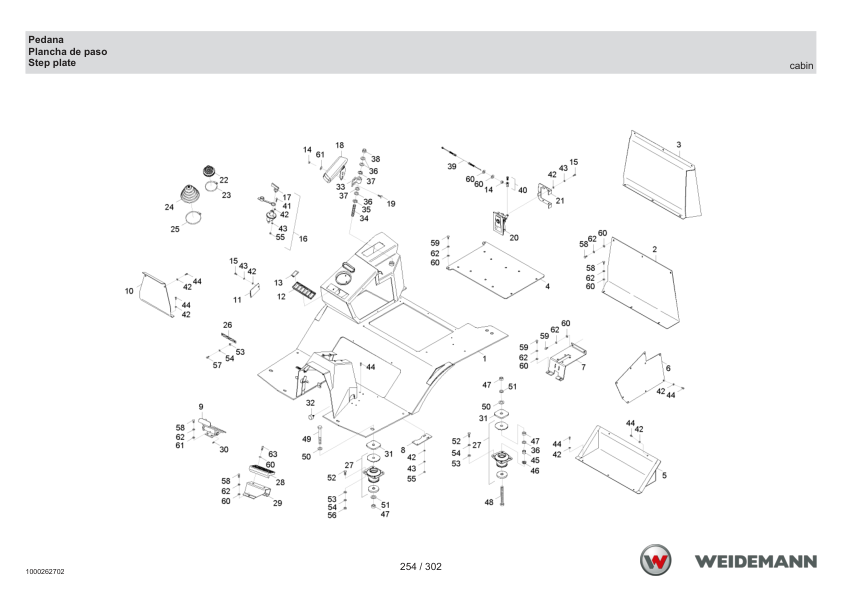 Weidemann 2070CX80LP T Tele Wheel Loader Parts Catalog SN -05.2008 IT ES EN - Image 10
