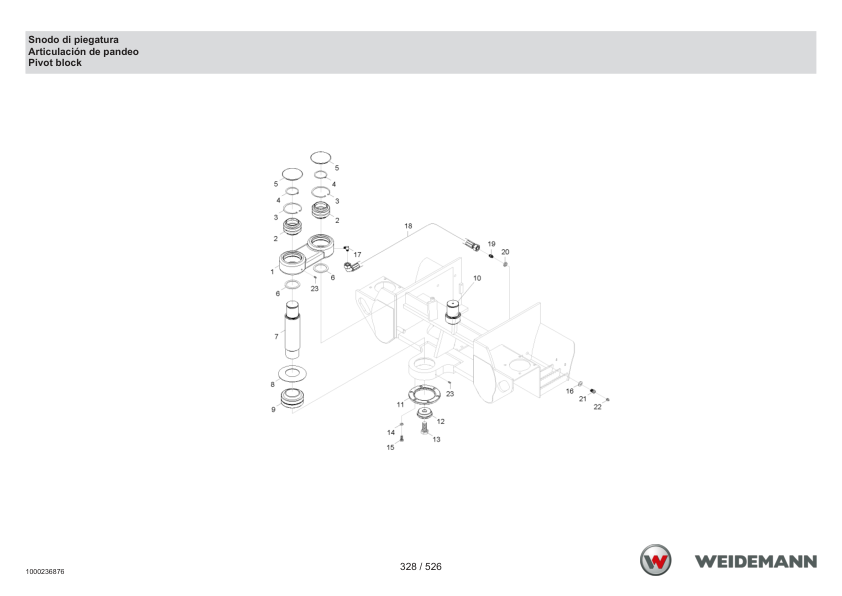 Weidemann 2070CX80LP Wheel Loader Parts Catalog SN 06.2008- IT ES EN - Image 9