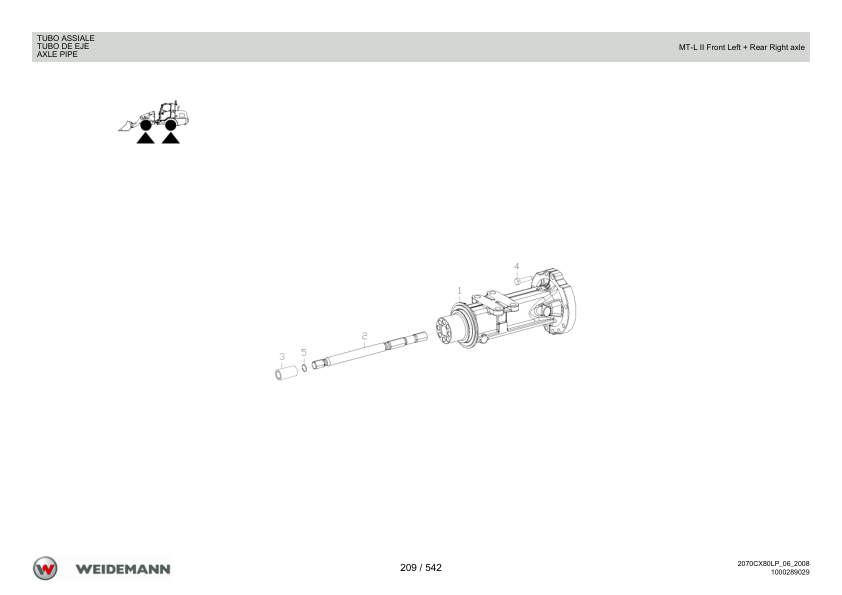 Weidemann 2070CX80LP Wheel Loader Parts Catalog v1.0 IT ES EN 10000326044 - Image 8