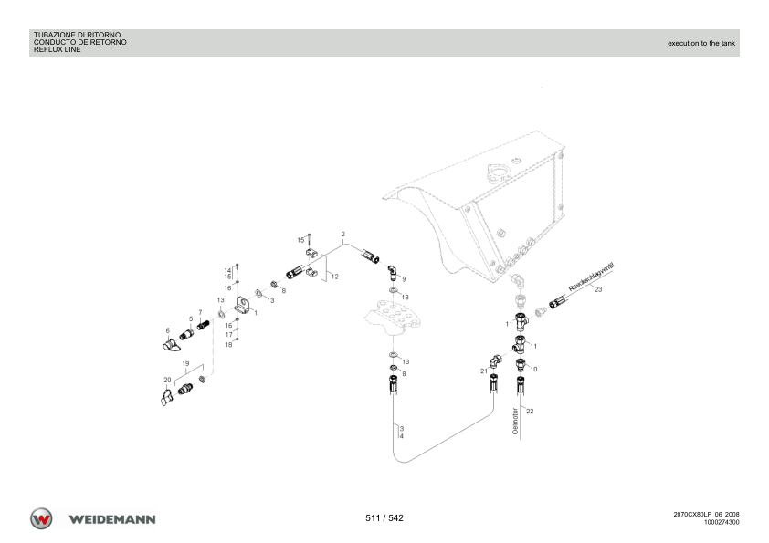 Weidemann 2070CX80LP Wheel Loader Parts Catalog v1.0 IT ES EN 10000326044 - Image 9