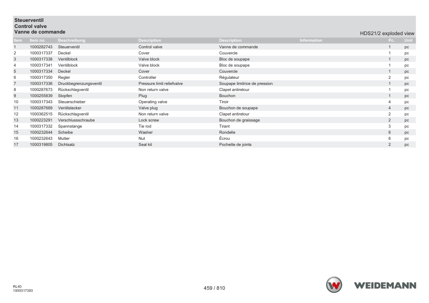 Weidemann 2080 Stage V Wheel Loader Parts Catalog DE EN FR - Image 9