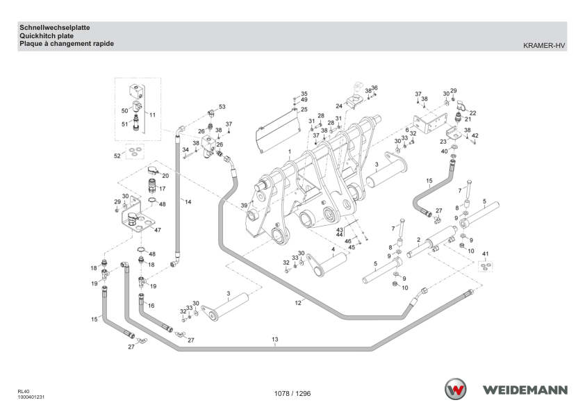 Weidemann 2080 T Telescopic Loader Parts Catalog v1.0 DE EN FR 10000328553 - Image 6