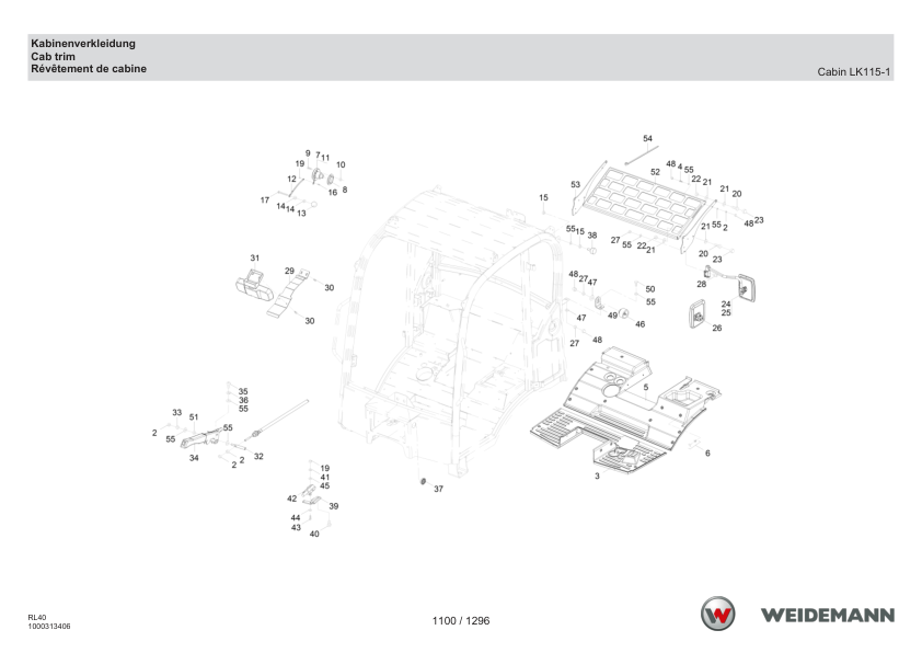 Weidemann 2080 T Telescopic Loader Parts Catalog v1.0 DE EN FR 10000328553 - Image 7