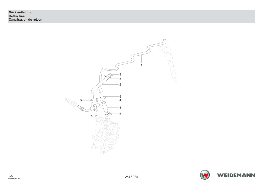 Weidemann 2080LP T Telescopic Loader Parts Catalog DE EN FR - Image 9