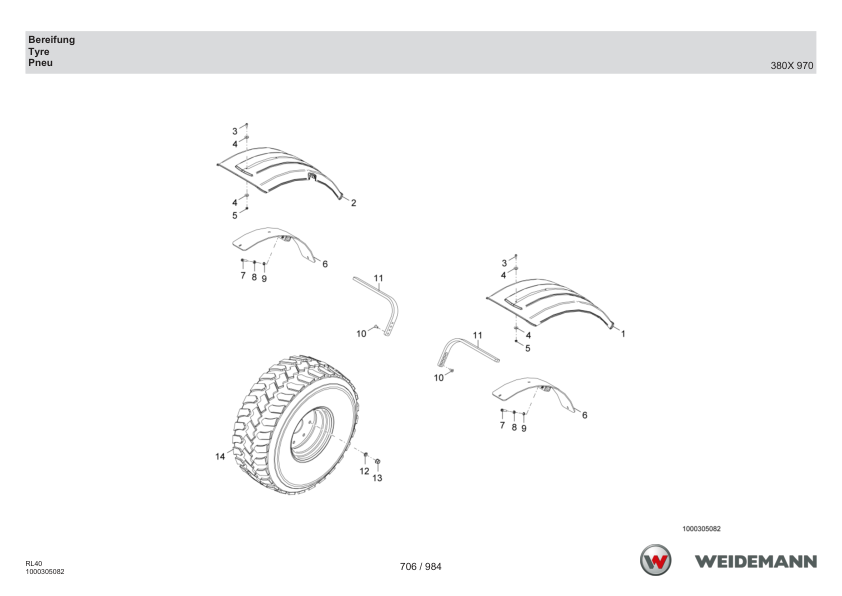 Weidemann 2080LP T Telescopic Loader Parts Catalog DE EN FR - Image 13