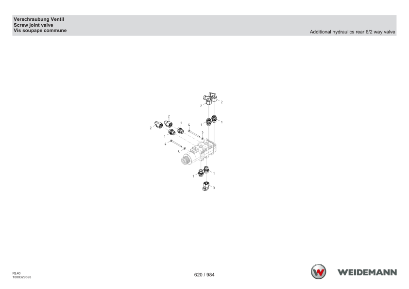 Weidemann 2080LP T Telescopic Loader Parts Catalog DE EN FR - Image 11