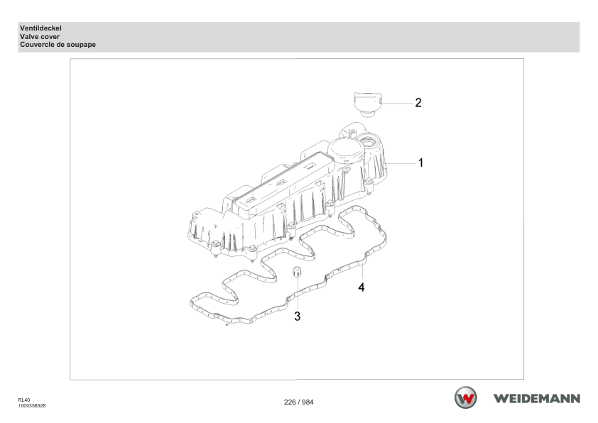 Weidemann 2080LP T Telescopic Loader Parts Catalog DE EN FR - Image 8