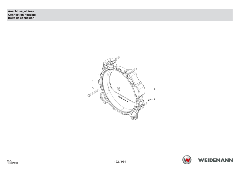 Weidemann 2080LP T Telescopic Loader Parts Catalog DE EN FR - Image 7