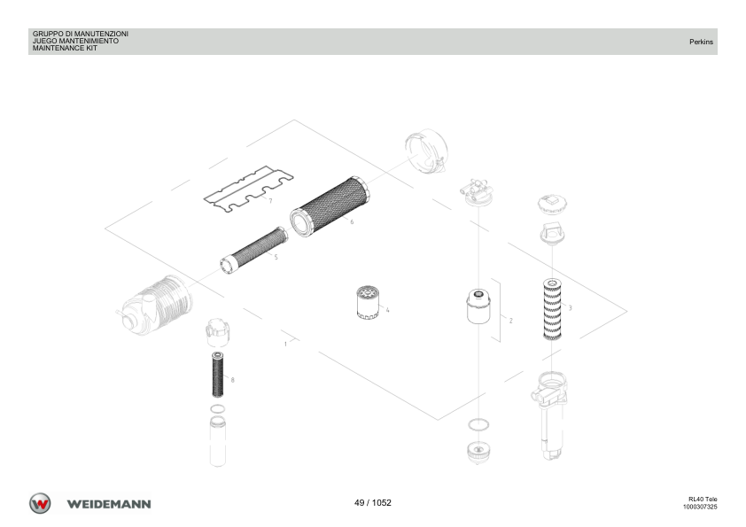 Weidemann 2080T Telescopic Loader Parts Catalog v1.0 IT ES EN - Image 9