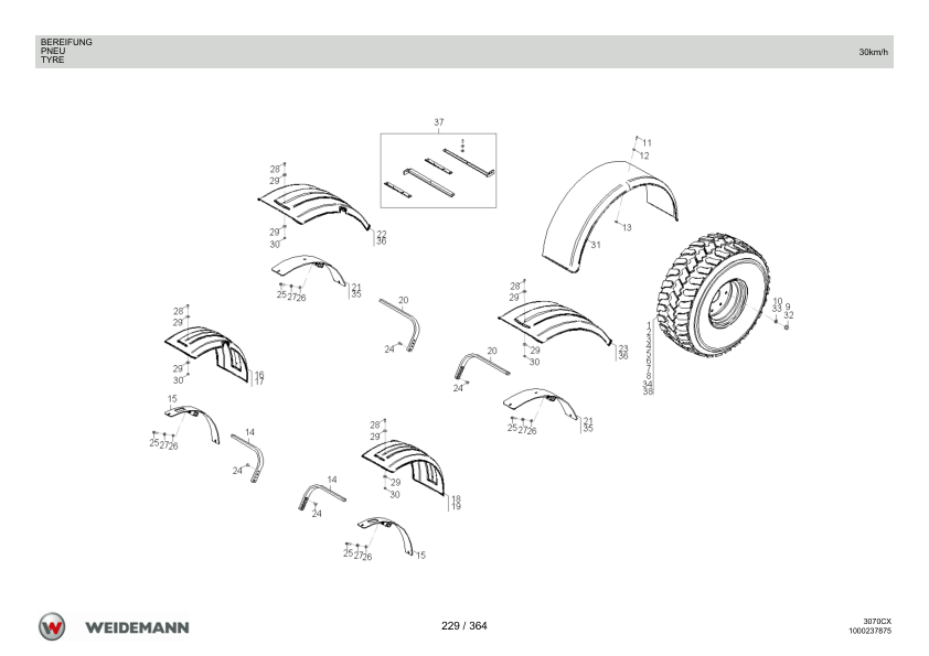 Weidemann 3070CX60 Wheel Loader Parts Catalog v1.0 DE FR EN 10000211244 - Image 8