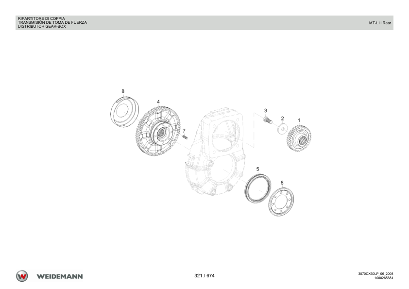 Weidemann 3070CX60LP Wheel Loader Parts Catalog v1.0 IT ES EN 10000326063 - Image 8