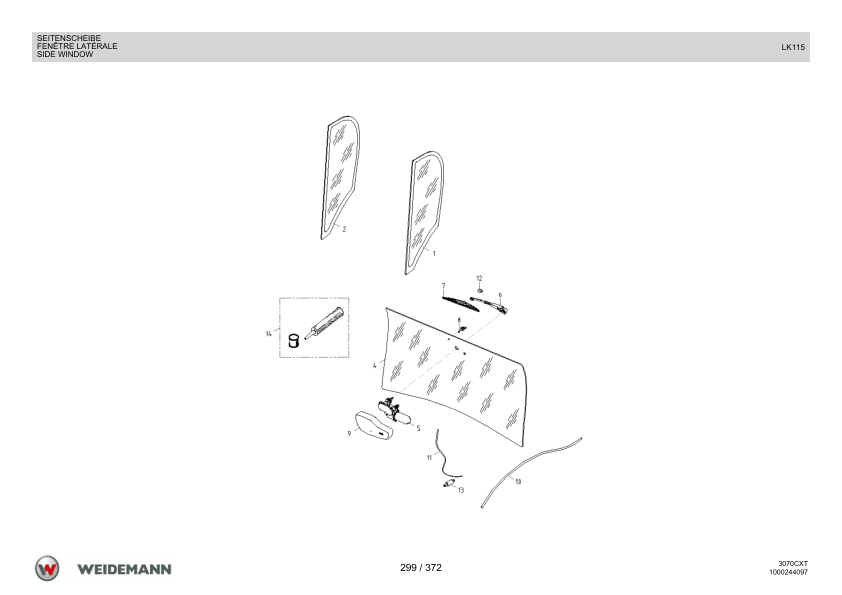 Weidemann 3070CX80 3070CXT Telescopic Loader Parts Catalog v1.0 DE FR EN - Image 11