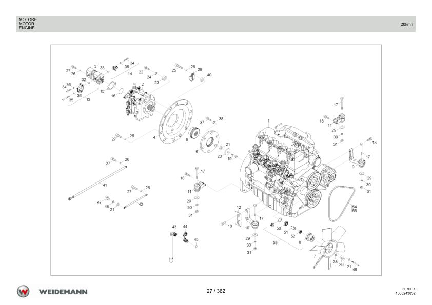 Weidemann 3070CX80 Wheel Loader Parts Catalog v1.0 IT ES EN - - Image 10