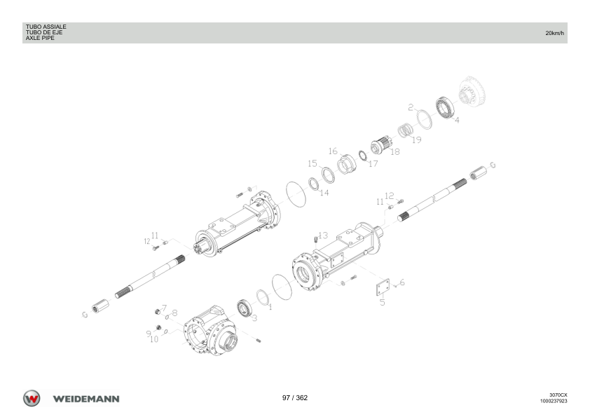 Weidemann 3070CX80 Wheel Loader Parts Catalog v1.0 IT ES EN - - Image 13
