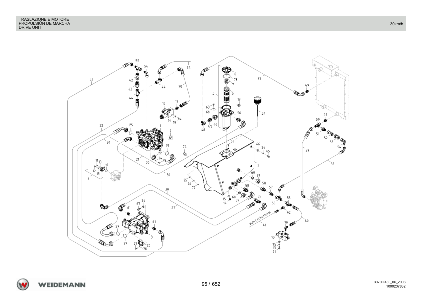 Weidemann 3070CX80 Wheel Loader Parts Catalog v1.0 IT ES EN - Image 14