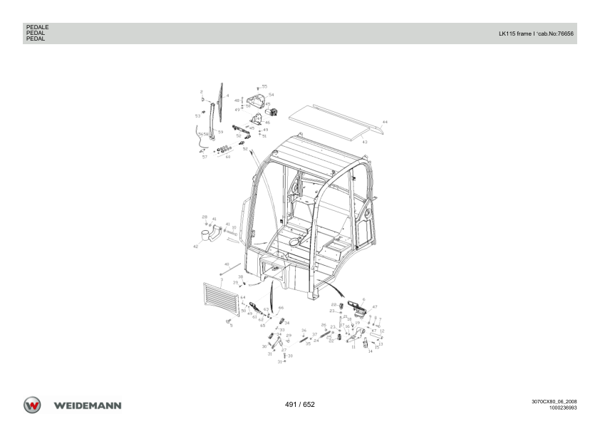 Weidemann 3070CX80 Wheel Loader Parts Catalog v1.0 IT ES EN - Image 11