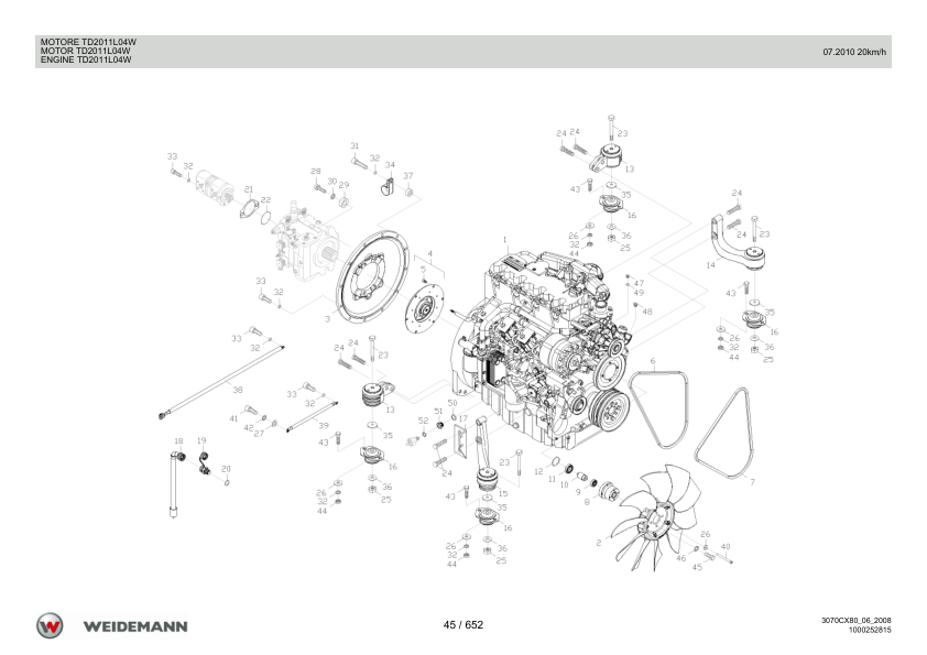 Weidemann 3070CX80 Wheel Loader Parts Catalog v1.0 IT ES EN - Image 10