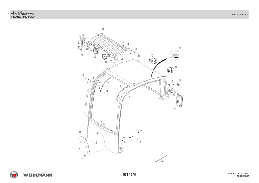 Weidemann 3070CX80LP Wheel Loader Parts Catalog v1.0 IT ES EN 06.2008 - Image 11