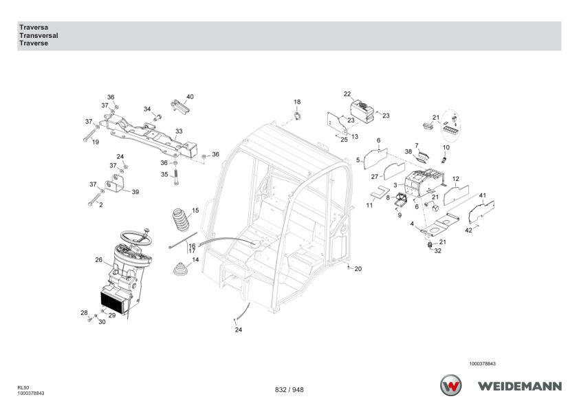 Weidemann 3080 T Stage V Telescopic Loader Parts Catalog IT ES EN - Image 12