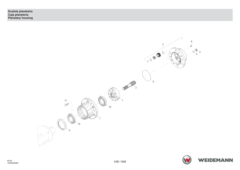 Weidemann 3080 T Stage V Telescopic Loader Parts Catalog IT ES EN - Image 9