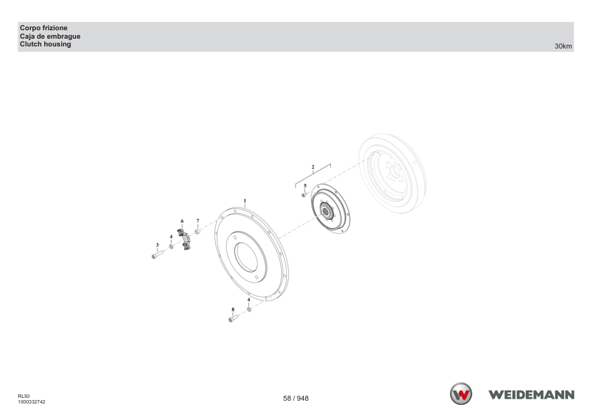 Weidemann 3080 T Stage V Telescopic Loader Parts Catalog IT ES EN - Image 10
