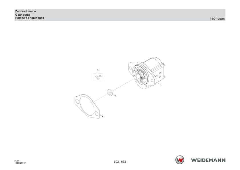 Weidemann 3080 T Telescopic Loader Parts Catalog v1.0 DE EN FR - Image 11